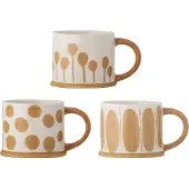 Creative Collection Linora muki 45 cl 3-pack Valko-ruskea