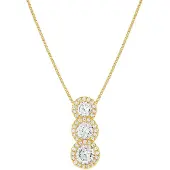 Nomination Seidivina hopeakaulakoru zirkonioilla Yellow Gold 241403/012