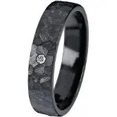 Kohinoor Duetto Black 0,05 ct zirkonium-timanttisormus 006-807-02-190