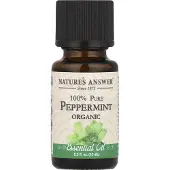 Natures Answer , 100% Puhtaan Orgaaninen Peräisin Oleva Öljy, Peppermint, 0.5 fl oz (15 ml)