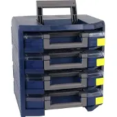 Raaco Lajittelulaatikko 4 laatikkoa 347x342x305 mm