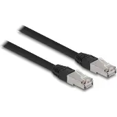 DeLOCK 80130, 10 m, Cat6a, S/FTP (S-STP), RJ-45, RJ-45, Musta