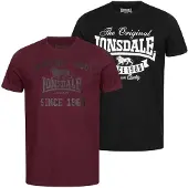 Lonsdale Torbay Lyhythihainen T-paita 2 Yksiköt