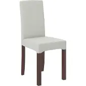 ADRK Furniture Tuoli K61, valkoinen/ruskea