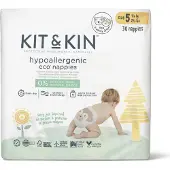 Kit & Kin Eco Nappies - White - 3(6-10KG