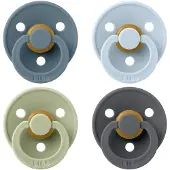 BIBS Colour Tutti 4-pack Lateksi Koko 2, Petrol/Sage/Baby Blue/Iron