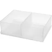Raaco Insert 80 2xBA6-1, Lokero, Assorter 80, Boxxser 80 CarryLite 80, 1 kpl, Läpinäkyvä, 220 mm, 160 mm
