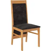ADRK Furniture Tuoli K16, ruskea/musta