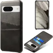 SKALO Google Pixel 8a PU-nahkainen Korttikotelo - Musta