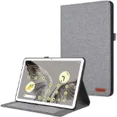 SKALO Google Pixel Tablet Kangaskotelo - Harmaa