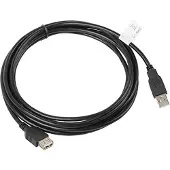 Lanberg AM-AF USB 2.0 jatkokaapeli, 3 m, musta