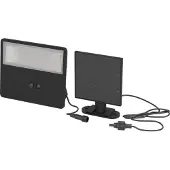 Eglo Panettieri Solar Wall 1500LM with Sensor Black/White