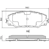 FREMAX Jarrupalasarja (4kpl), levyjarru FBP-1568