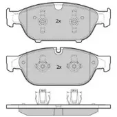 FREMAX Jarrupalasarja (4kpl), levyjarru FBP-1852