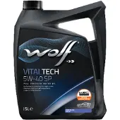 WOLF Moottoriöljy 1048901 VITALTECH 5W-40 SP, 5 litraa