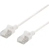 Deltaco – U/FTP Cat6a laitekaapeli, ohut, läpimitta 3,8mm, 5m, valkoinen (UFTP-1068)