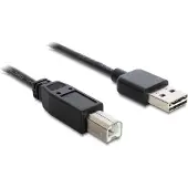 DeLOCK – Cable EASY-USB 2.0 Type-A male > USB 2.0 Type-B male 5 m black (85553)