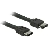 DeLOCK – Cable eSATA 3 Gb/s receptacle > eSATA receptacle 1 m black (85640)