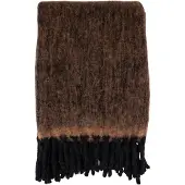 House Nordic Liva - Blanket - Plaid, Brown 130X170 Cm - Brown - 130X170CM