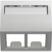 Schneider ELECTRIC UNICA SYSTEM+ OL45 2XRJ45 ACTASSI VINO ALUMIINI (NU942430)