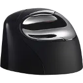 BakkerElkhuizen VerticalMouse 4 Bluetooth Wireless for Mac, langaton ergonominen pystyhiiri oikealle kädelle, musta