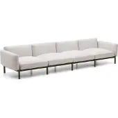 Kave Home Sorells-ulkosohva beige/vihreä L 314 cm