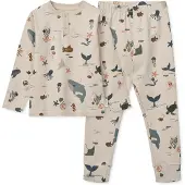 Liewood Pyjamasetti - 2 osaa - Wilhelm - Sea Olento/Sandy - - 8 v (128) - 2-osaiset yöasut
