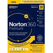 Norton 360 Premium 10 Laitetta 1 Vuosi – 75 GB Pilvitallennus ja Automaattinen Varmuuskopiointi