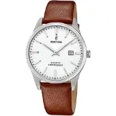 Festina Miesten kello F20512-2 Valkoinen/Nahka Ø39 mm