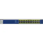 Netgear GS524PP - Kytkin - ikke administreret - 24 x 10/100/1000 (PoE+) - työpöytä, monterbar på stativ - PoE+ (300 W) - AC 100 - 230 V
