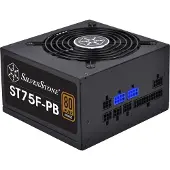 Silverstone 750W ST75F-PB, modulaarinen ATX-virtalähde, 80 Plus Bronze, musta