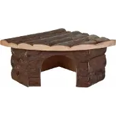 Trixie - Natural Living Jesper Corner House Brown 32 x 21 x 13 cm - Pieneläimet - Pesät ja häkkitarvikkeet - Kanin talot ja pieneläintalot