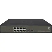 Level One GES-2110P, Hallittu, L2, Gigabit Ethernet (10/100/1000), Täysin kaksipuolinen, Power over Ethernet -tuki
