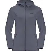 Jack Wolfskin Women's Baiselberg Hooded Full Zip Dolphin Välikerrospuserot XS