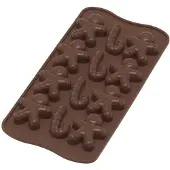 Silikomart Silikonimuotti - Pipariukot ja piparminttutangot, 4cm