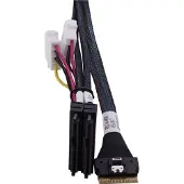 Microchip Teollinen liitin Microchip Technology 2305500-R SAS-kaapeli 0,8 m Musta, Monivärinen