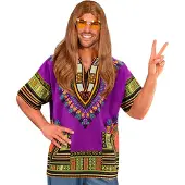 Widmann Elinvoimainen violetti dashiki-asu miehille - erotu tyylillä!