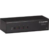 Black Box KVM SWITCH - 4-PORT, DUAL-MONITOR, MIXED DISPLAYPORT 1.2 AND HDMI 2.0, 4K 60HZ, USB 3.0 HUB, AUDIO. (KV6224DPH)