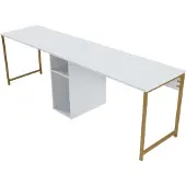 Skye Decor Työpöytä Twin Study Desk, valkoinen