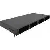 DeLOCK 66924, Telinekiinnitys, 1U, Musta, Metalli, 482,6 mm, 220 mm
