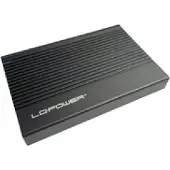 LC-Power LC-25U3-C, HDD-/SSD-kotelo, 2.5", SATA, Serial ATA II, Serial ATA III, 6 Gbit/s, USB-liitettävyys, Musta