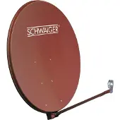 Schwaiger SPI1000.2, 10,7 - 12,75 GHz, 40,8 dBi, Punainen, Alumiini, 100 cm, 1000 x 180 x 1100 mm