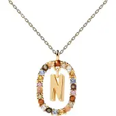 PDPaola Letter Necklace - Gold - N