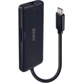 Lindy Mini USB-C-dokki - - Musta - Langaton lataus - 4K