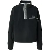 Columbia Helvetia Ii Cropped Half Snap Fleece - Black - XS