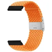 CaseOnline Punottu Kellon ranneke Garmin Venu Sq - Oranssi