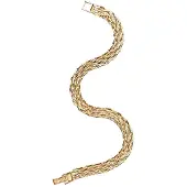Muli Collection Mesh Link Bracelet Gold