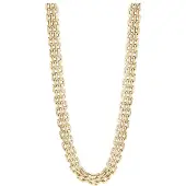 Muli Collection Mesh Link Necklace Gold
