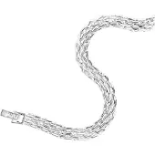 Muli Collection Mesh Link Bracelet Silver