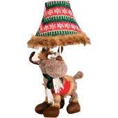 Happy Lamps Joulupöytävalaisin poropeura ruskea sis. LED - Rudi